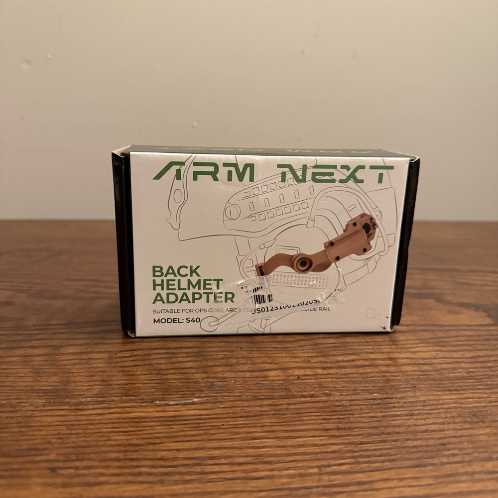 Back Helmet Adapter Model S40 Compatible with Ops-Core ARC Helmet System.