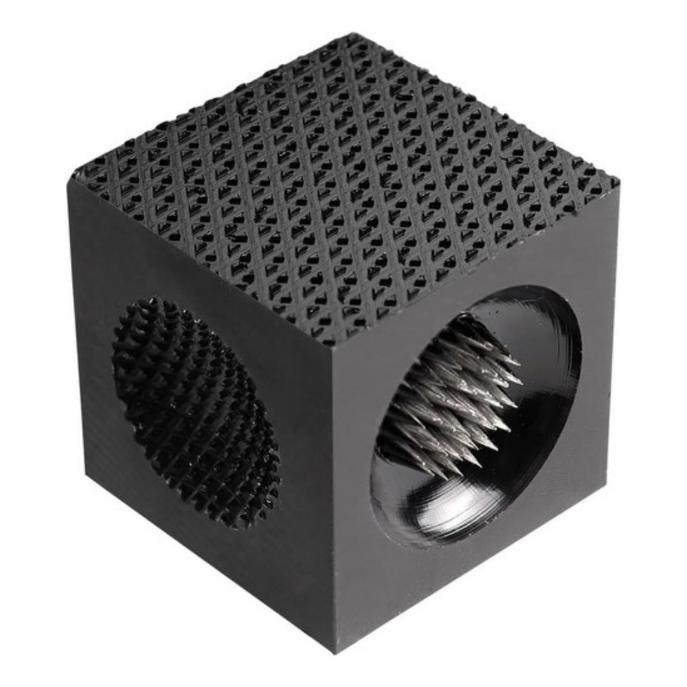 Black 5-in-1 Billiard Pool Cue Tip Tool, Scuffer/Shaper/Aerator Tip Pick Cube