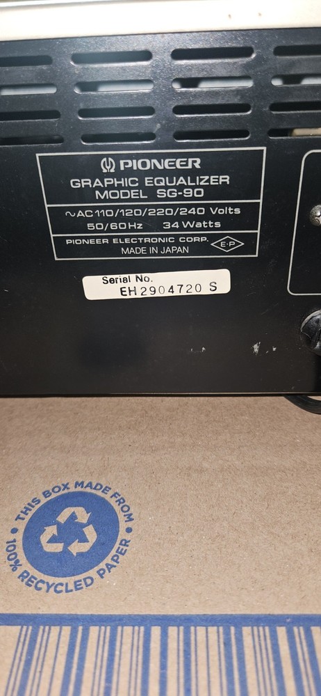 pioneer sg 90 graphic equalizer