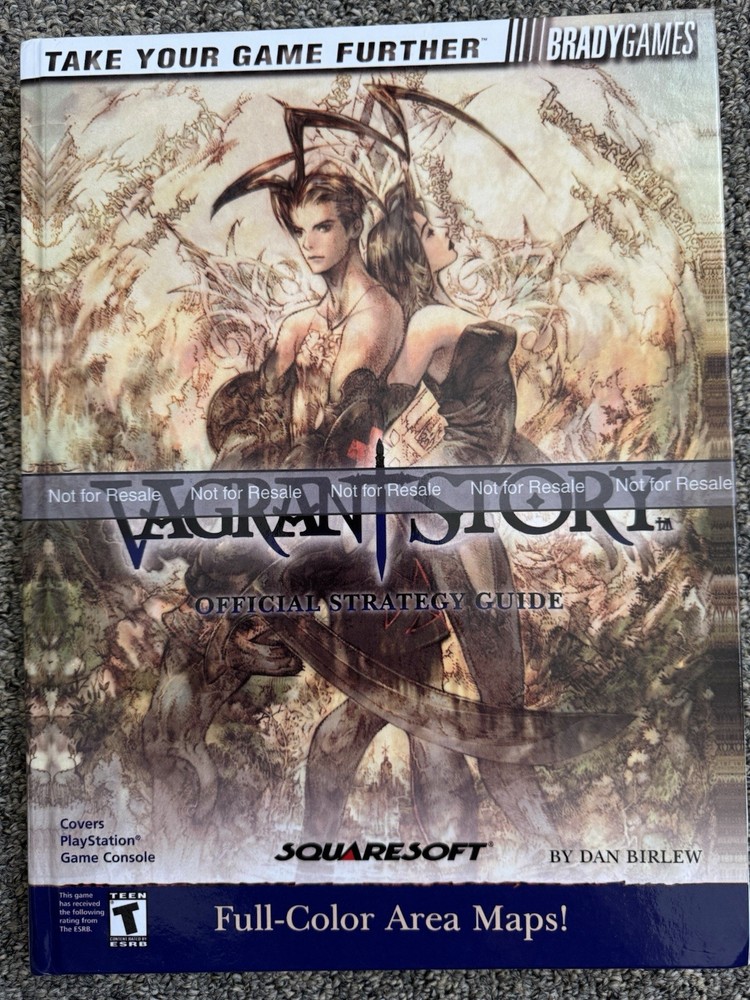 Vagrant Story Custom Ps1 Hardcover Strategy Guide