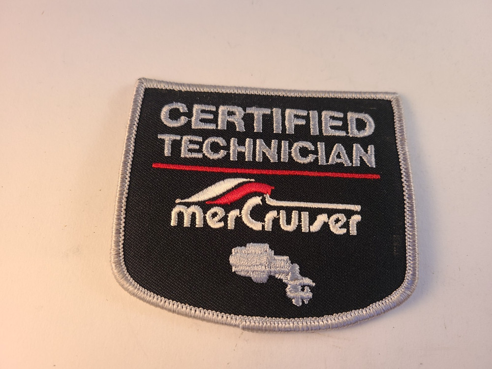 Vintage Mercury Mercruiser Oem Certified Technician Patch-NOS