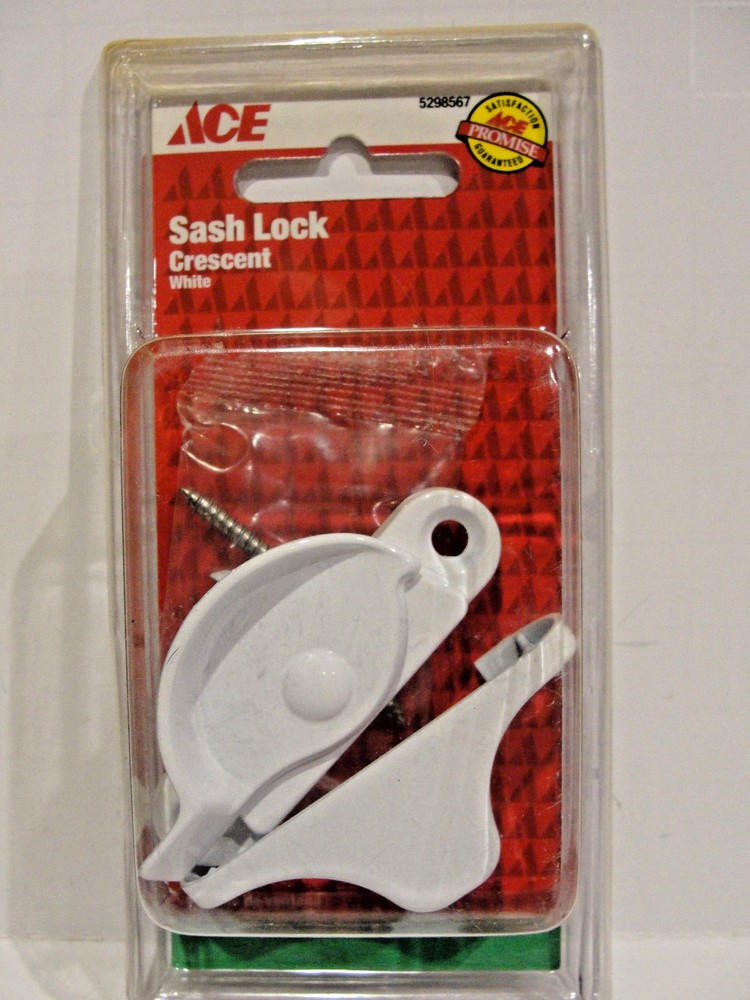 ACE 5298567 Sash Lock Crescent, White