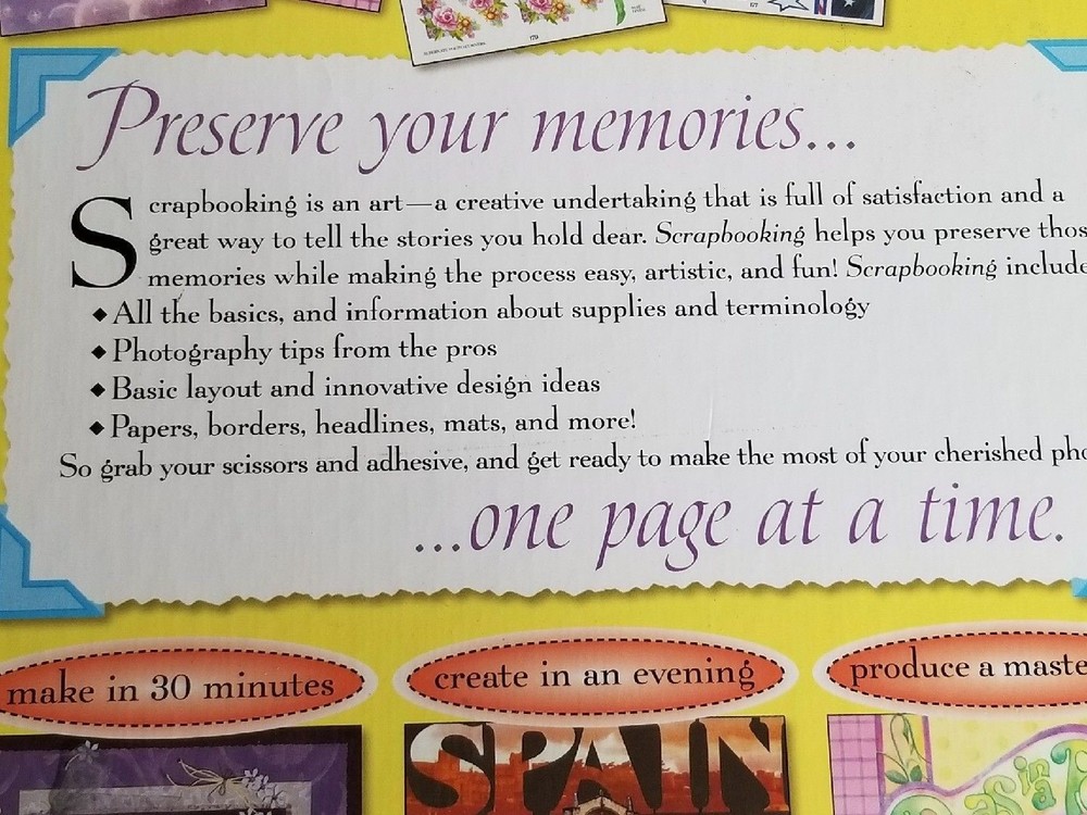 Better Homes and Gardens "Scrapbooking" Hardback Preowned