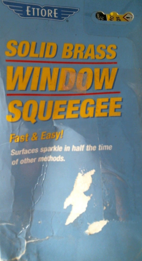 Ettore Solid Brass Window Squeegee 18" (10018) FS