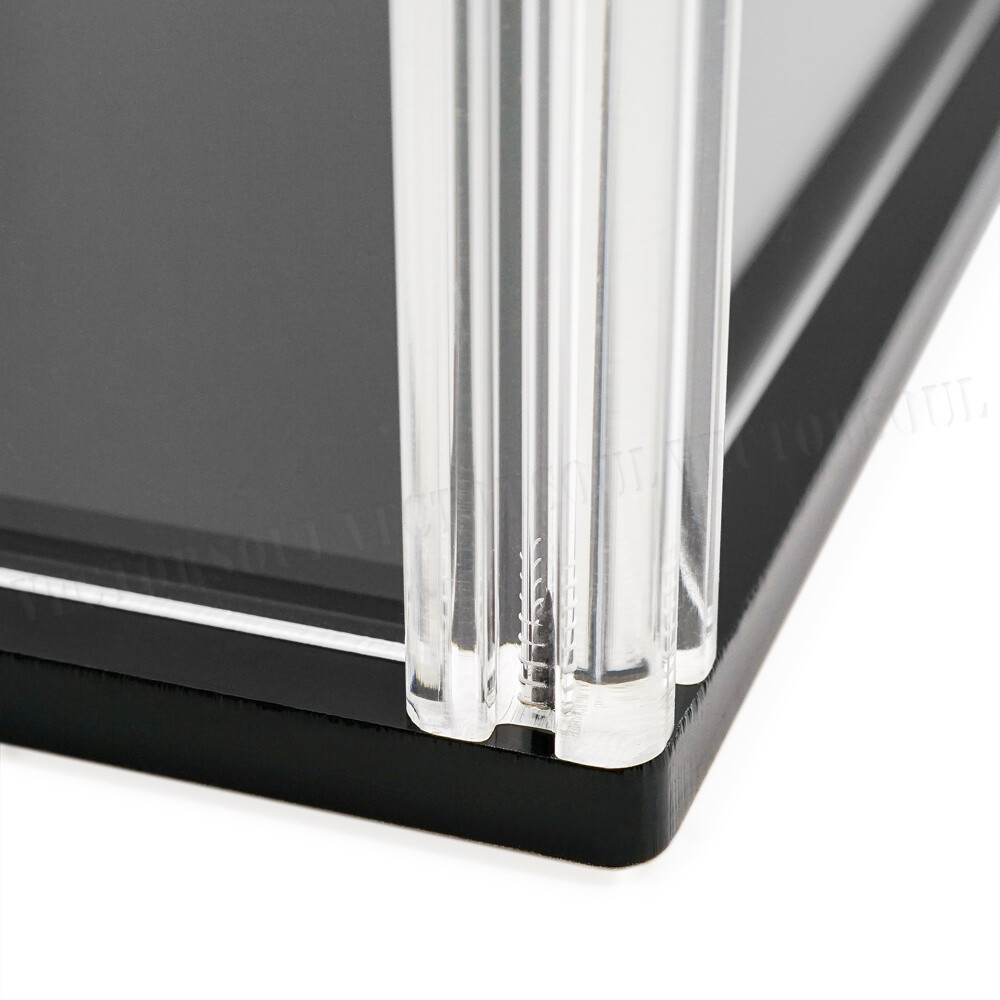 US 41cm H Acrylic Plastic Display Case Box Big Self-Install Dustproof Protection