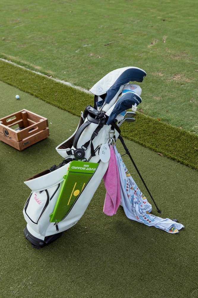 Golf Hitting Mat & Swing Path Trainer – Mini with Instant Impact Feedback for...