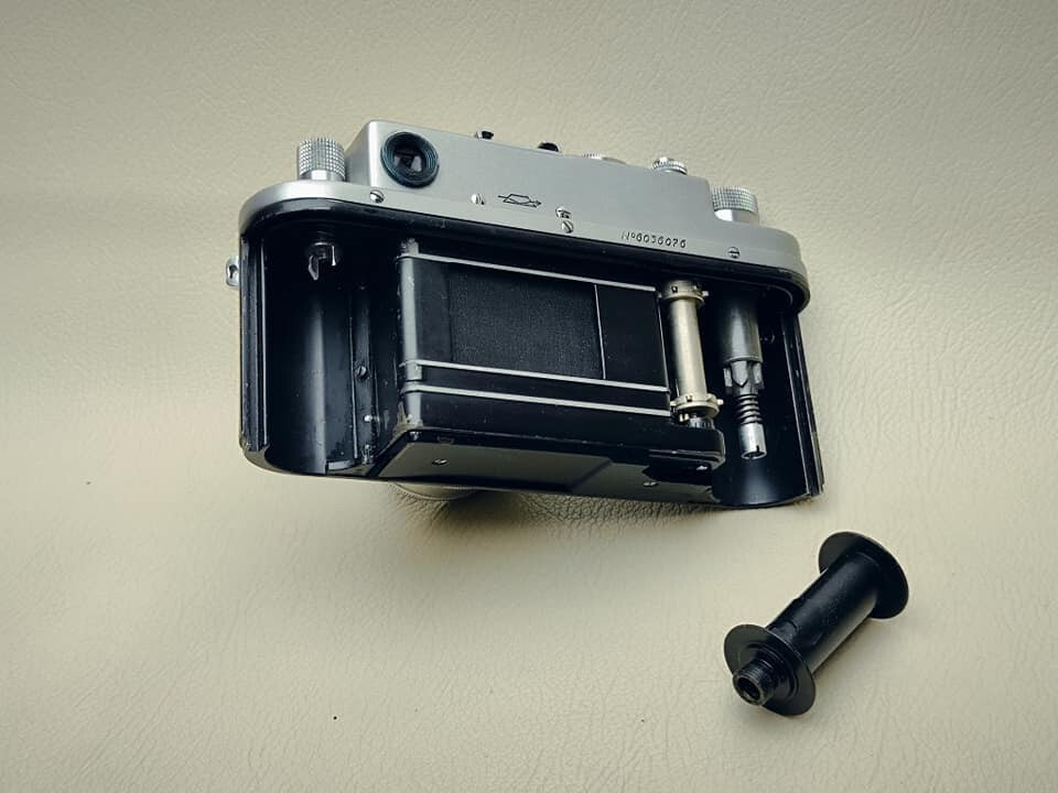 1960 Mir - Soviet rangefinder camera + Jupiter -8 Red P Rarity