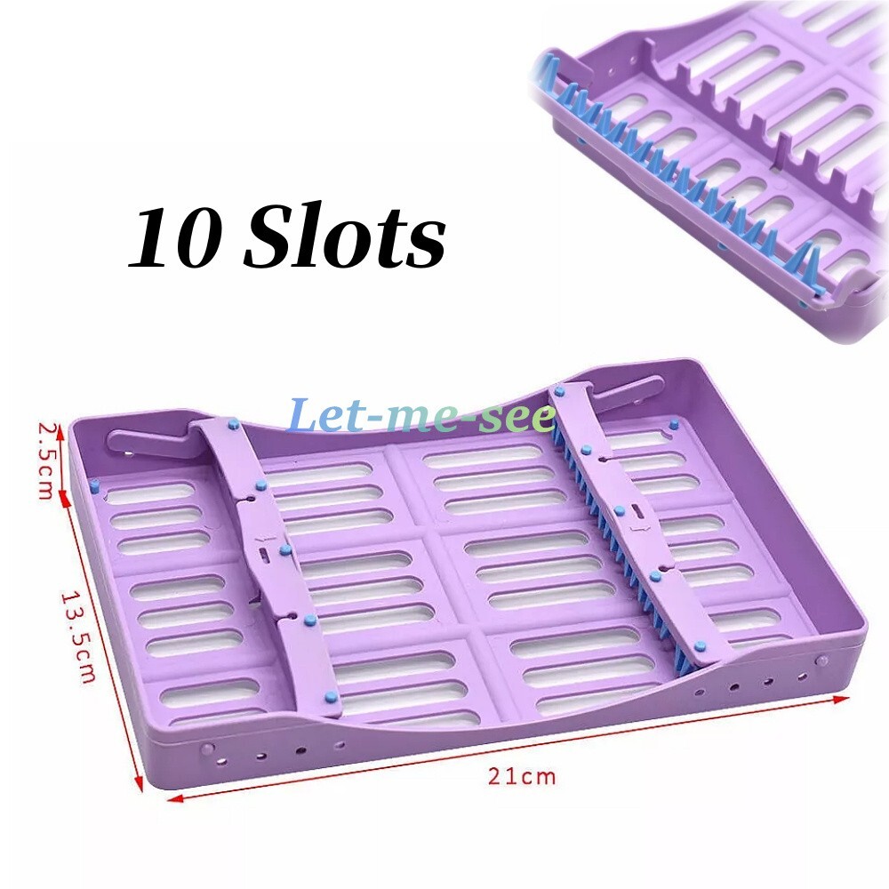 Dental Instruments Sterilization Box Tools Holder Disinfect Cages 10 Slots