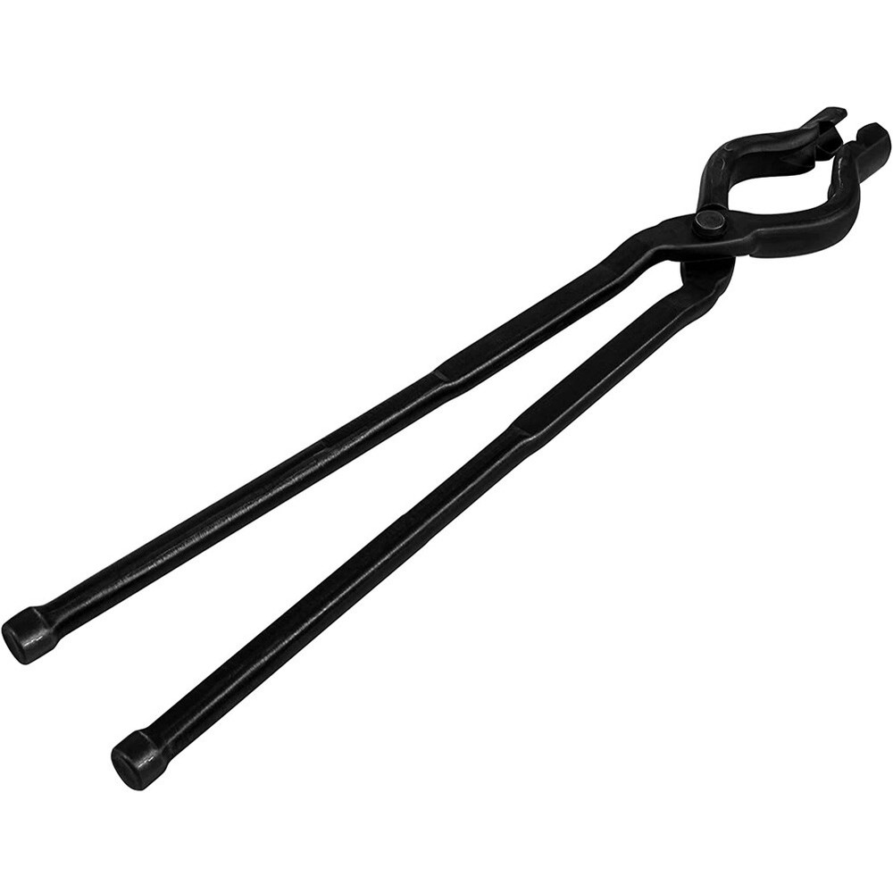 17 Inch V-Bit Bolt Blacksmith Tongs,Wolf Jaw Assembled Knife Making Blacksmith