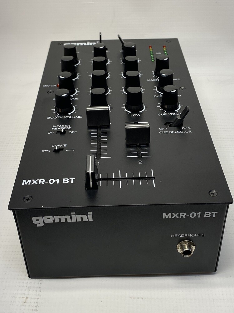 Gemini MXR-01BT 2 Channel DJ Mixer Bluetooth