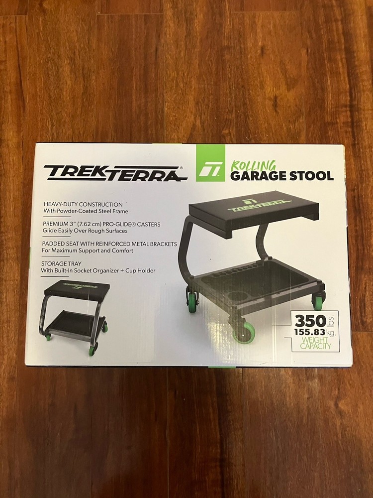 TrekTerra Rolling Garage Stool