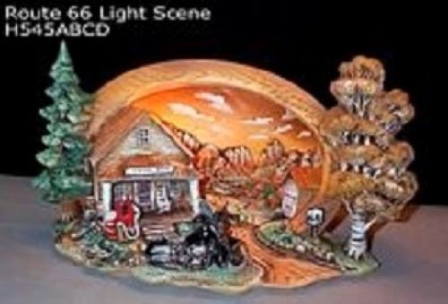 RT 66 general Store Light Scene w/light kit ceramic bisque to paint