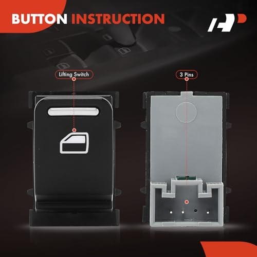 Power Window Switch Compatible with Volkswagen Beetle 2012-2019, Right