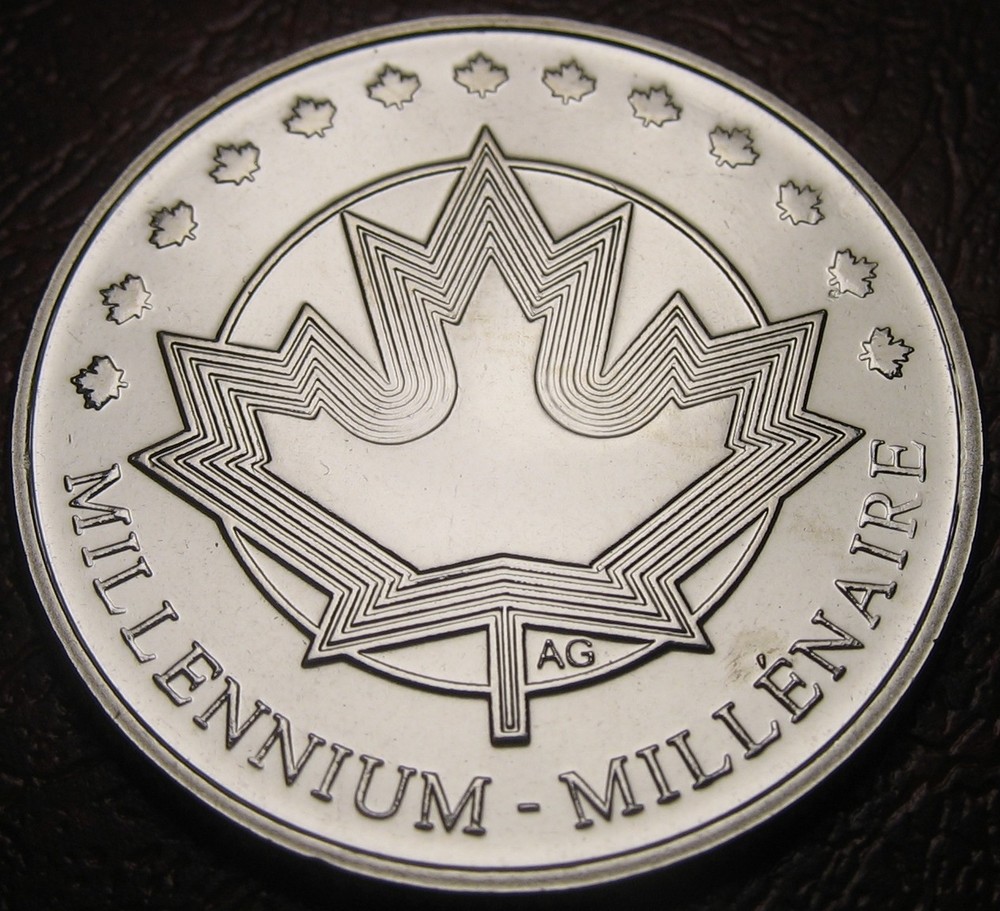 Canada 1999 Maple Leaf Medallion 100% Nickel NBU (Proof-Like)