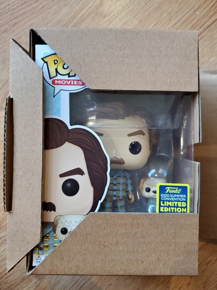 Funko Pop! Anchorman Ron with Baxter SDCC Shared Exclusive In HAND