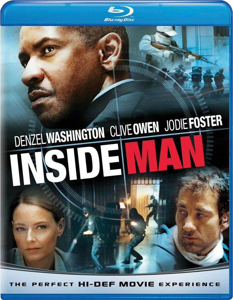 Inside Man Blu-ray Denzel Washington NEW
