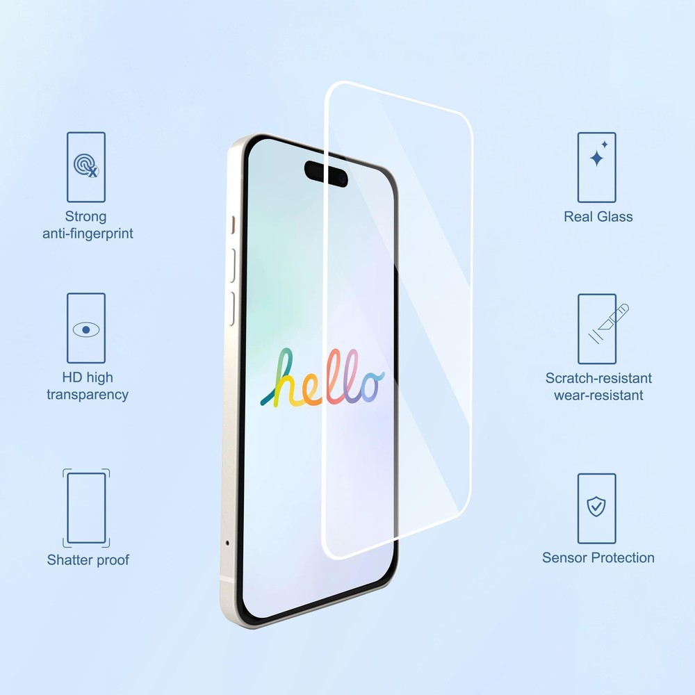 Ailun 3 Pack Screen Protector for iPhone 17 Pro Max 6.9 Inch, Transparent