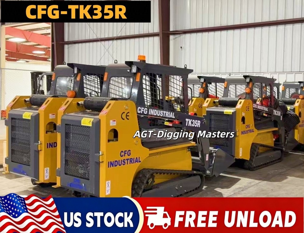 CFG 1.5 Ton Mini Compact Crawler Track Skid Steer Loader EPA Gas Engine Vertical