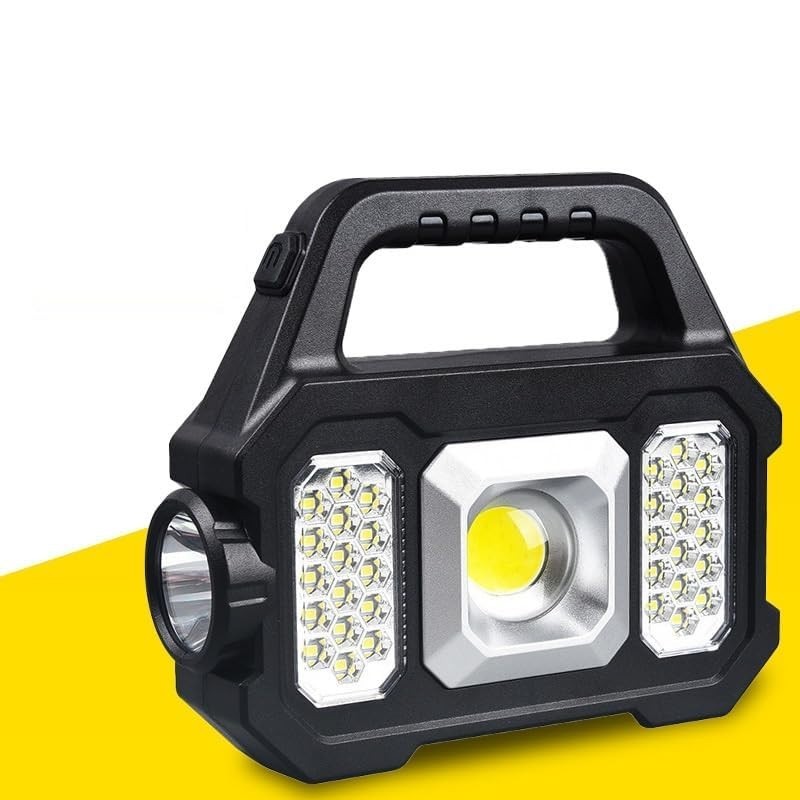 2x Waterproof LED Flashlight 🌟 Solar USB Rechargeable Torch for Camping