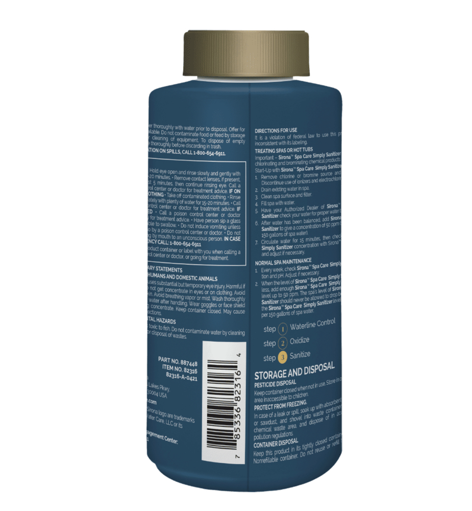Sirona Spa Care - Sanitizer (16 oz) (4 Pack)