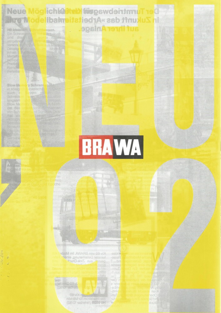 BRAWA LEAFLET CATALOG - NOVELTIES 92