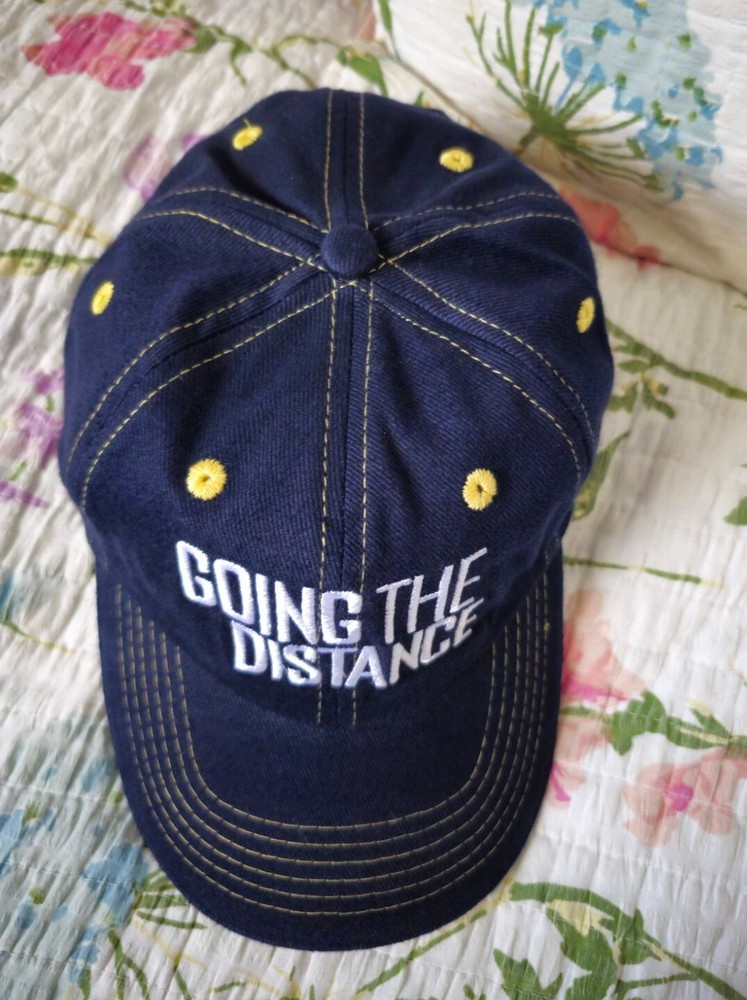 GOING THE DISTANCE Running Training Marathon Motivation Inspiration Hat Cap