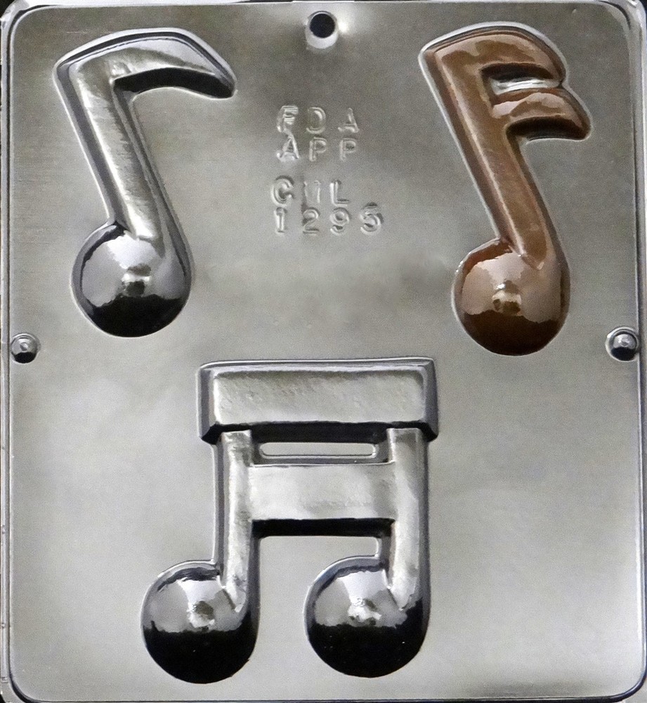 Musical Notes Chocolate Candy Mold  1295 NEW