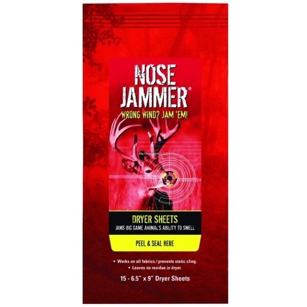 Nose Jammer Hunting Related Scent Elimination Dryer Sheets 3168