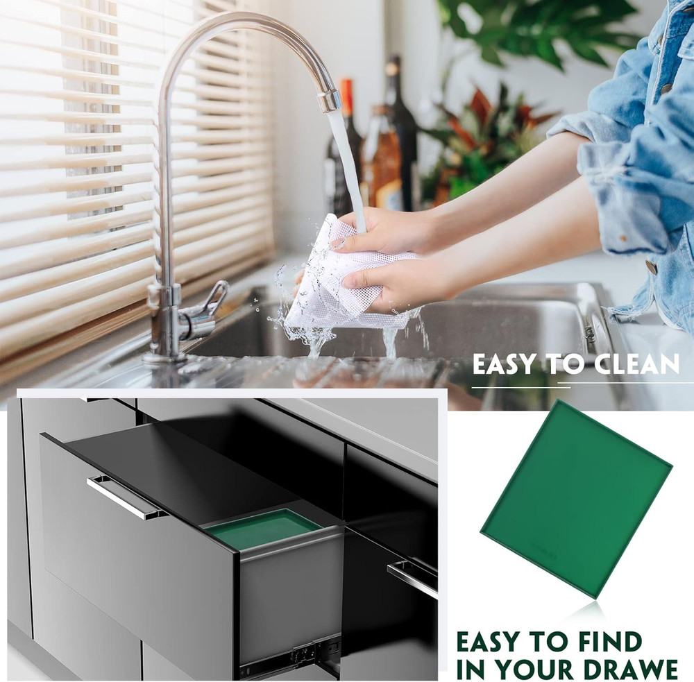 8 Pcs Silicone Dehydrator Sheets Trays with Edge and 10 Pcs Mesh Dehydrator M...
