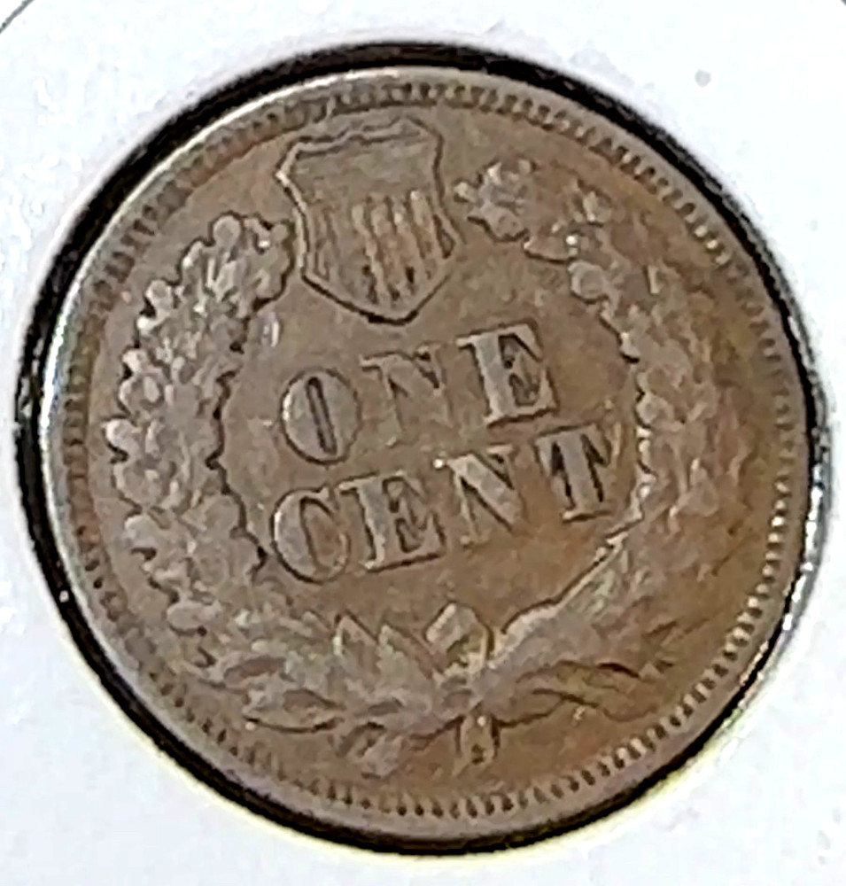 1870 Indian Cent Nice Original VF+ CHRC