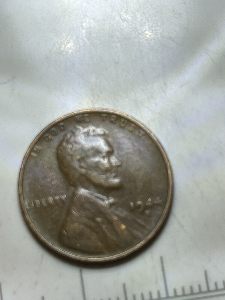 1944 1C RD Lincoln Cent