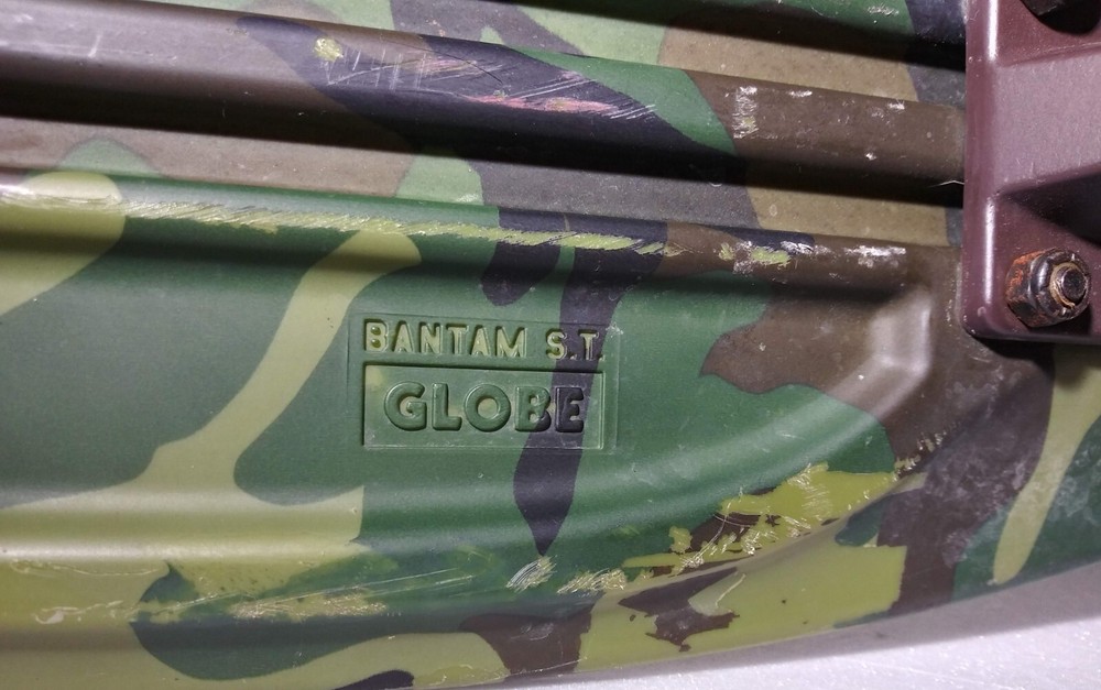 Globe Skateboard Penny Board Camo Green Bantam S.T. Camouflage Distressed Rust