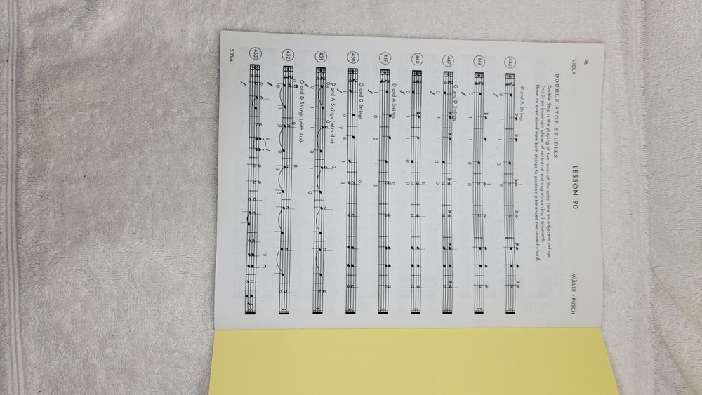 MULLER RUSCH STRING METHOD BOOK 3 VIOLA Learn Basics School Orchestra Techniques