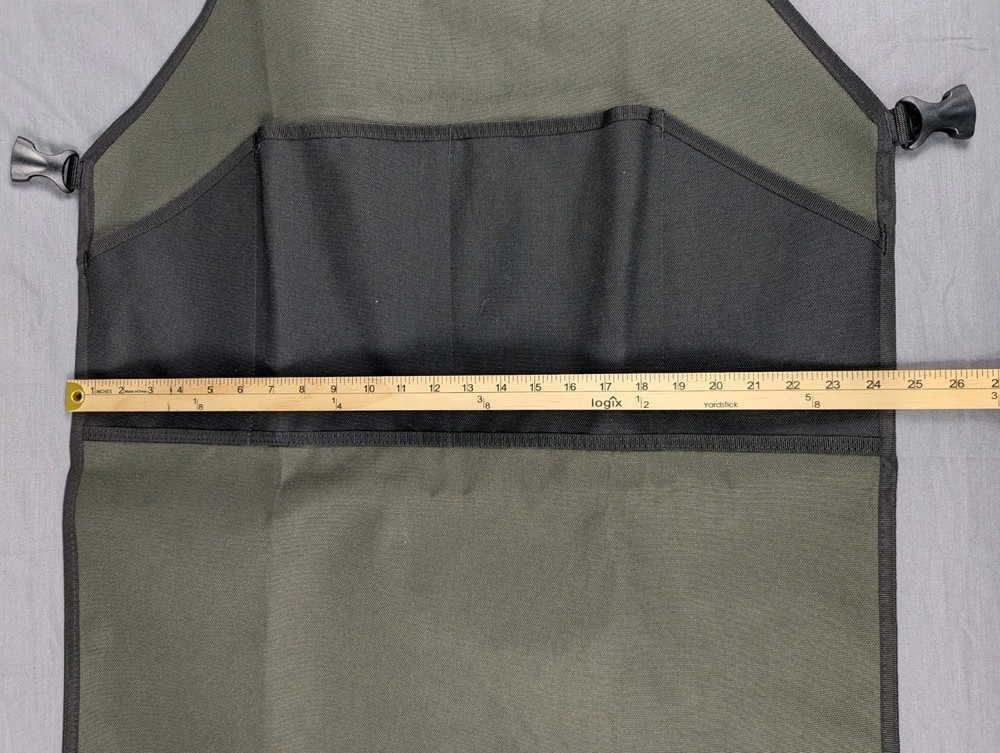 Duluth Trading Co Work Apron Olive Green Heavy Duty Canvas Tool Pockets