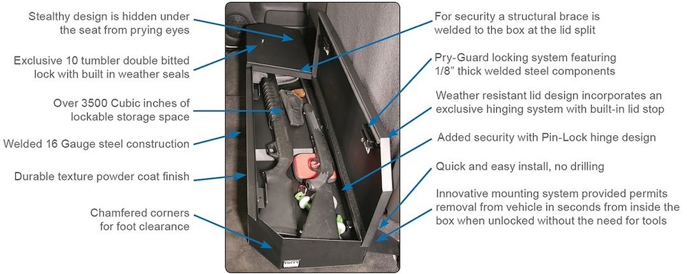 TUFFY SEC UNDERSEAT LOCKBOX- 307-01