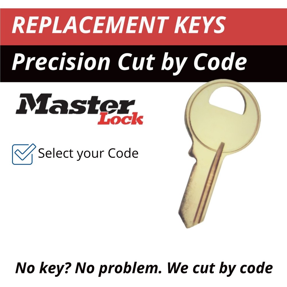 Master Lock Padlock Replacement Key Cut to Code 2251-2500