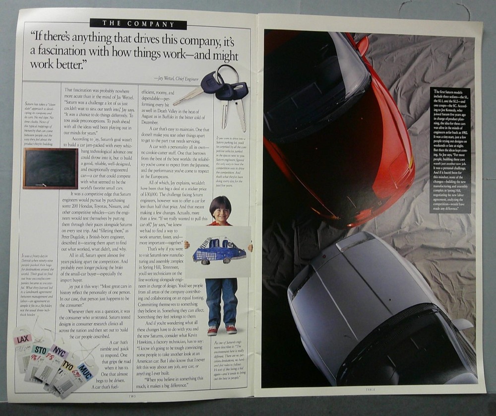 1991 Saturn Sales Catalog