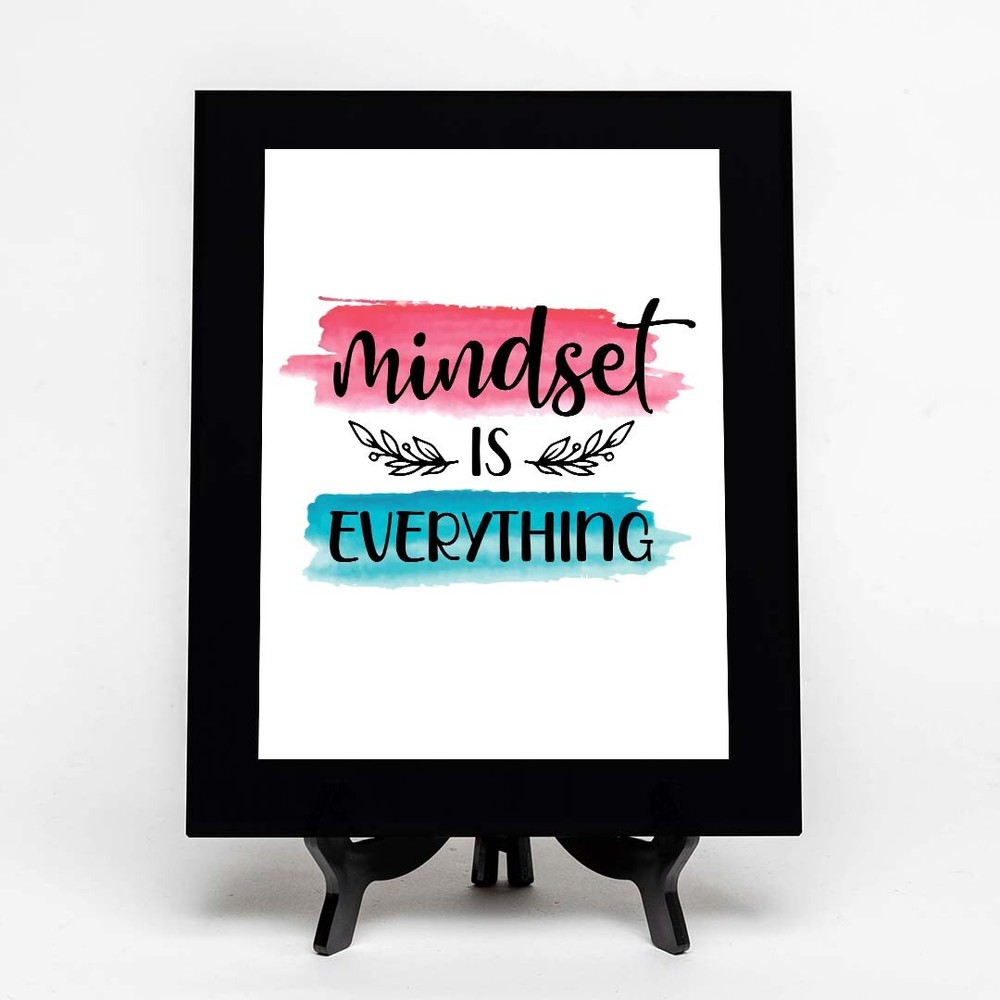 Mindset is Everything Decorative Wall Plaque (Full Color) | Positive Affirmation