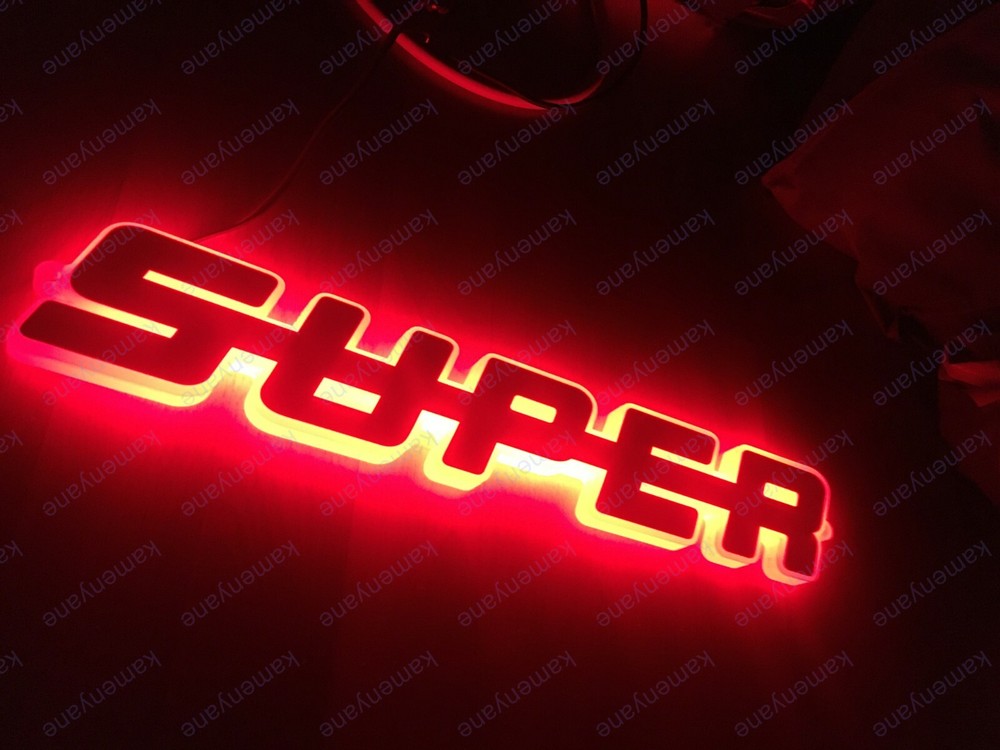 For SCANIA LED Emblem Text ( SUPER ) 24V / RED