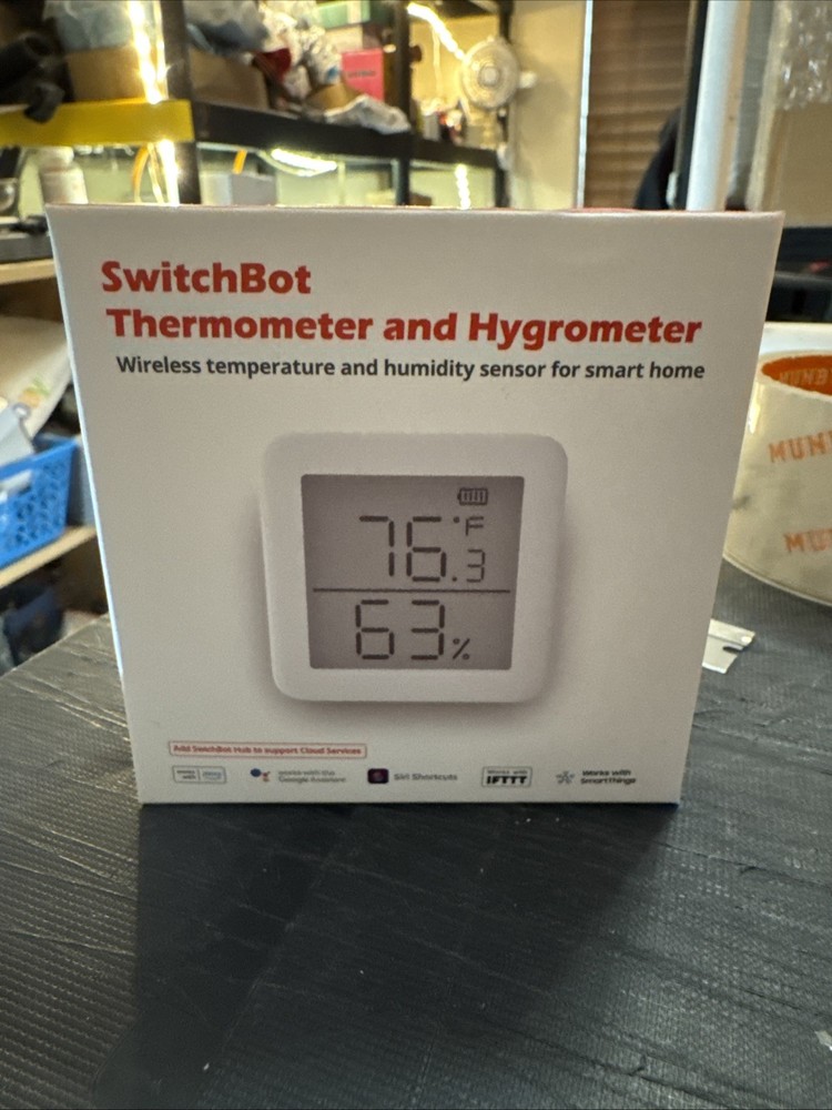Hygrometer Thermometer Alexa by SwitchBot - iPhone Android Wireless Temperature