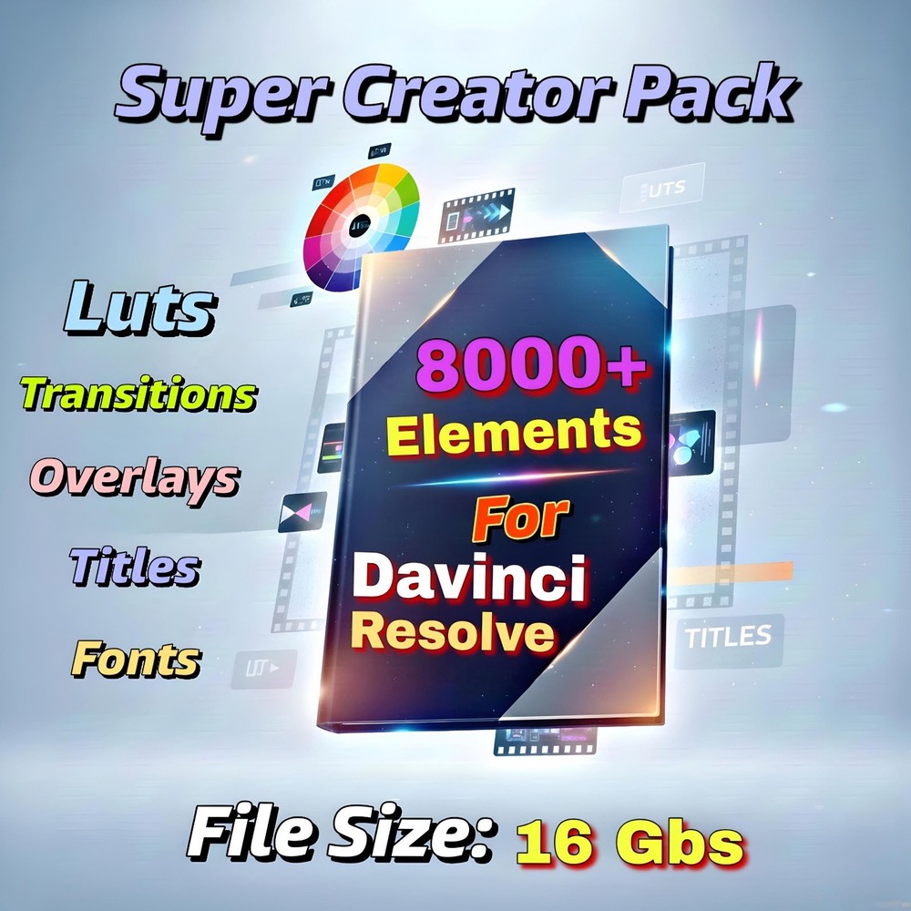 8000+ DaVinci Resolve Elements Bundle