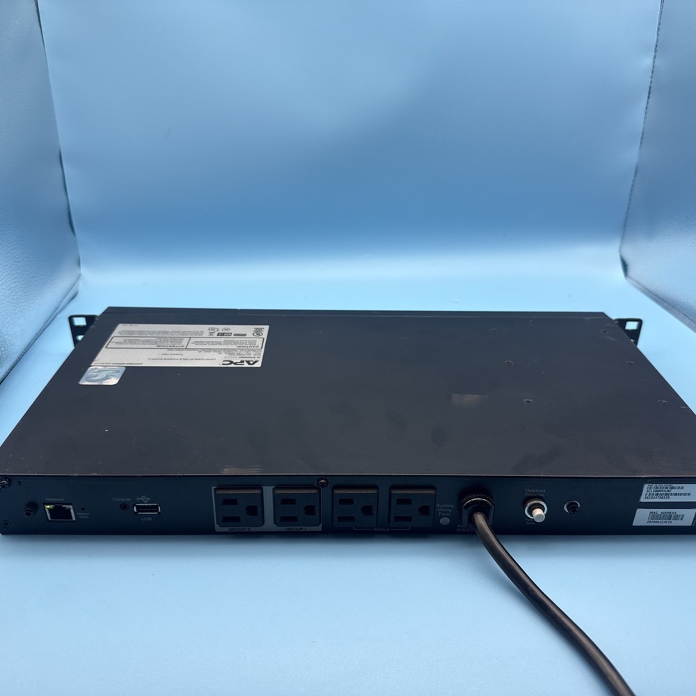 APC SCL500RM1UNC Smart-UPS, Line Interactive, 500VA, Lithium-ion, Rackmount 1U