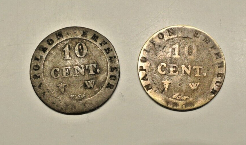 10 CENT 1808 w cuivre et billion