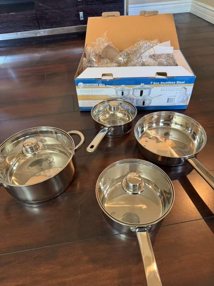 7-Piece Stainless Steel Cookware Set