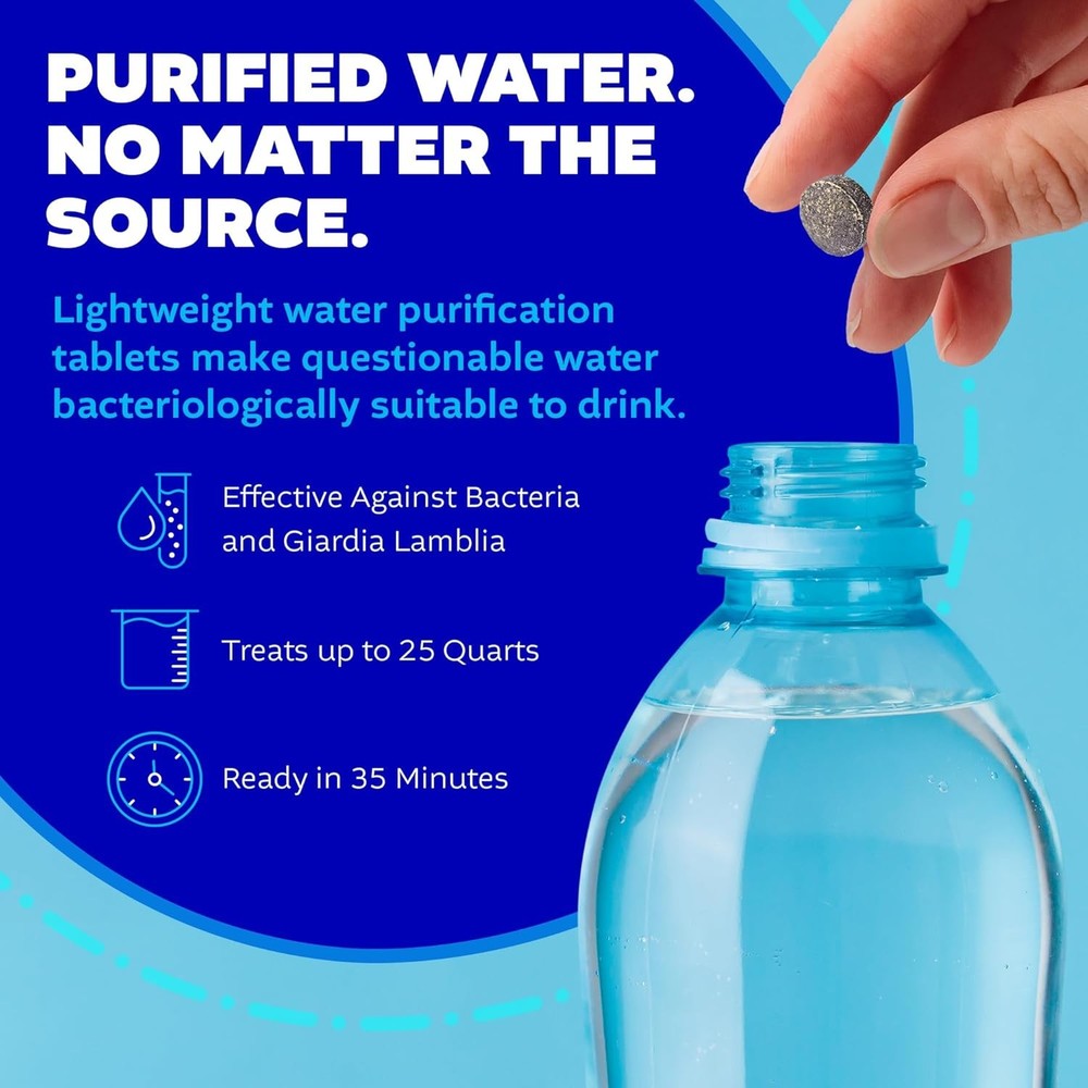 Water Purification Tablets, Portable and Effective Water Purification Solution