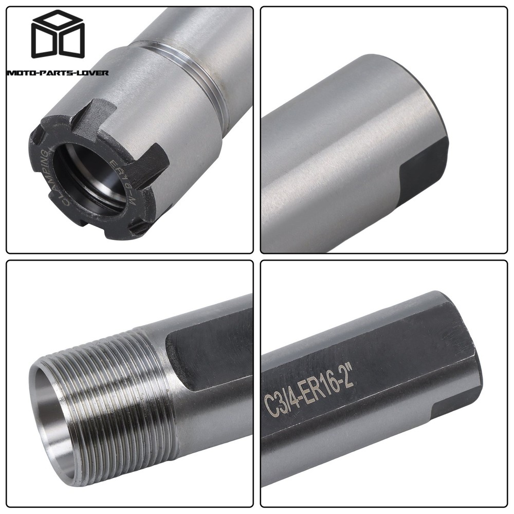3/4 Shank ER16 Collet Chuck 2" Long Extension Holder for Machine Tools