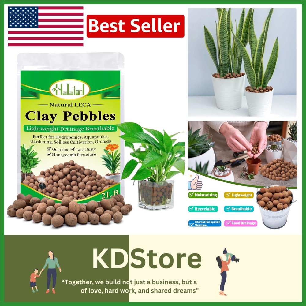Organic Expanded Clay Pebbles for Hydroponic Growth & Drainage