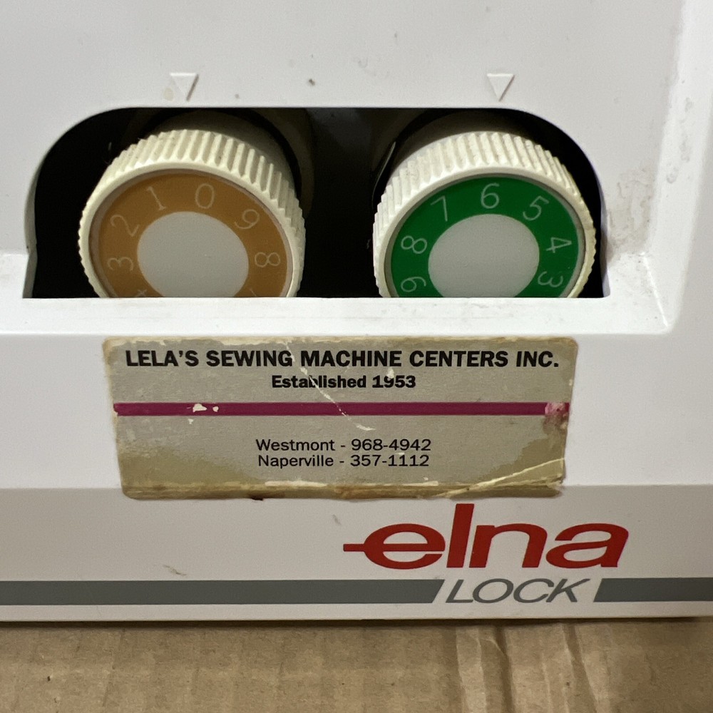 Elna lock PRO 5 DC SERGER SEWING MACHINE complete working