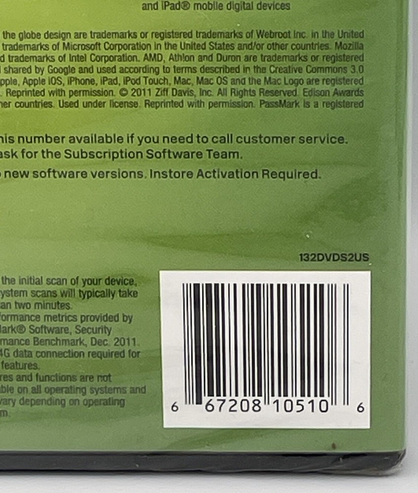 Webroot Secure Anywhere Internet Security WINDOWS 8 Compatible PC Mac or Mobile