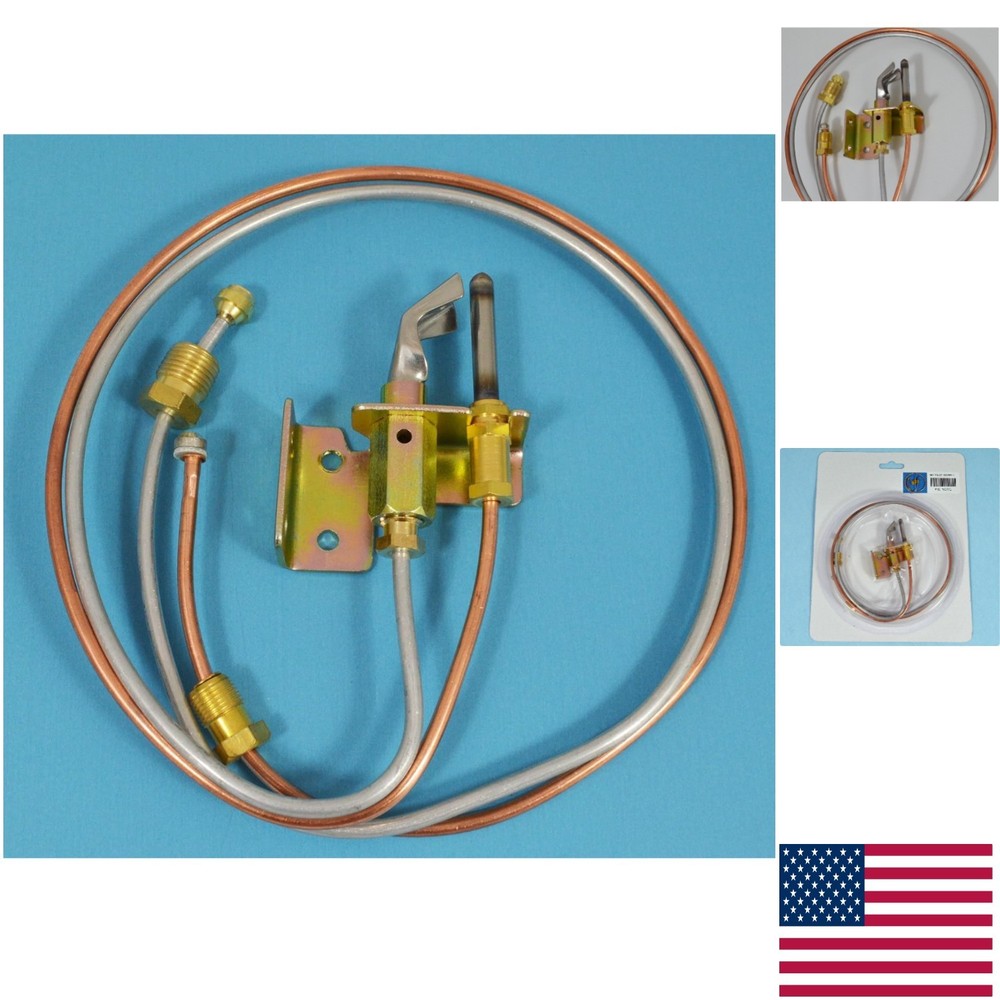 Safety-Focused 24" Natural Gas Water Heater Pilot Assembly - Copper Thermocouple